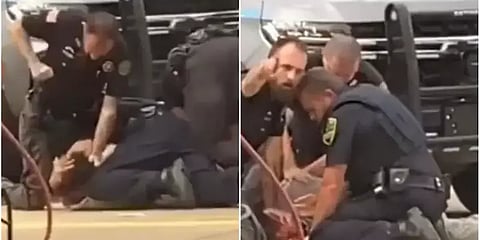 3 காவல் அதிகாரிகள் ஒருவரை மூர்க்கத்தனமாக தாக்கும் வீடியோ! அமெரிக்காவில் மீண்டுமொரு சர்ச்சை