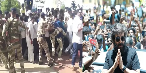 தன்னை காண வந்த ரசிகர்கள் மீது நடத்தப்பட்ட தடியடி - வருத்தம் தெரிவித்த விக்ரம்!