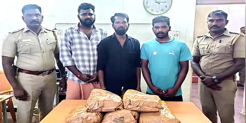 தேனி டூ கேரளா: இருசக்கர வாகனத்தில் கஞ்சா கடத்த முயன்ற 4 பேர் கைது