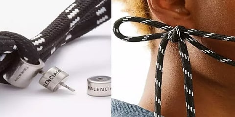 ”ஃபேஷனா இருந்தாலும் நியாயம் வேணாமா?” - ஷூ லேஸில் தோடு.. மலைக்க வைக்கும் விலை!