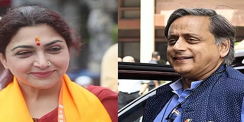 'வலதுசாரியாக இல்லாமல் நியாயத்தின் பக்கம் நிற்கிறீர்கள்' - குஷ்புவை பாராட்டிய சசி தரூர்!