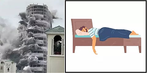 `அட எழுந்துருச்சு ஓடிவாப்பா...’-நொய்டா கோபுர தகர்ப்பின்போது அசதியில் தூங்கியவரால் பரபரப்பு