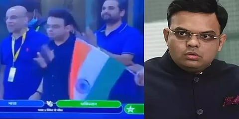 வெற்றிக் கொண்டாட்டத்தில் தேசியக் கொடியை ஏற்க மறுப்பு -சர்ச்சையில் ஜெய் ஷா