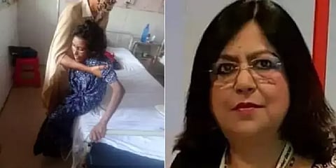 பழங்குடியின பெண்ணை நாக்கால் கழிவறையை சுத்தம் செய்யவைத்த கொடூரம் - பாஜக பெண் நிர்வாகி கைது