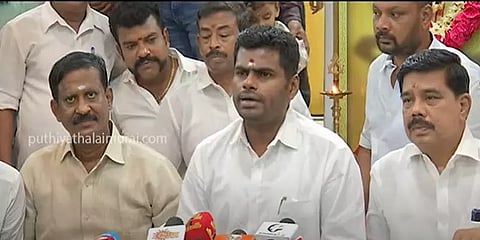 ’’நான் இயேசு அல்ல; அடிச்சீங்கன்னா... திருப்பி அடிப்பேன்’’ - அண்ணாமலை பேச்சு!