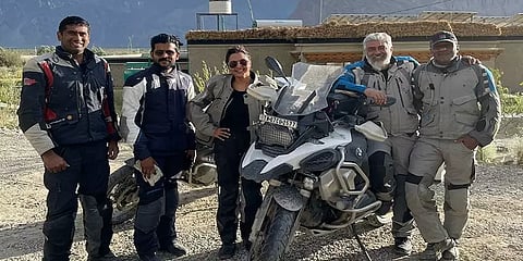 ‘சூப்பர் ஸ்டார் ரைடர் அஜித்துக்கு நன்றி’ - மஞ்சு வாரியர் அட்வெஞ்சர் பைக் பயணம்