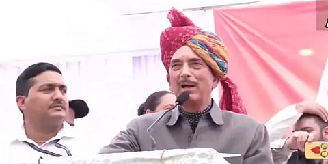 "ஜம்மு காஷ்மீர் மக்களே எனது கட்சி கொடியையும் பெயரையும் முடிவு செய்வர்" - குலாம் நபி ஆசாத்