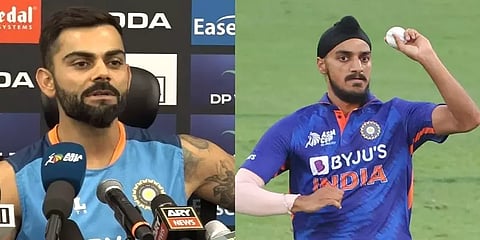 போட்டி முடிந்ததும் அர்ஸ்தீப் சிங்கிற்கு ஆதரவாக கோலி கொடுத்த குரல்..என்ன சொன்னார் தெரியுமா?