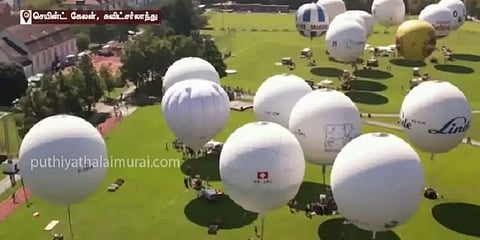 சுவிட்சர்லாந்து: 1,572 கி.மீ. பலூனில் பறந்து முதல்பரிசை வென்ற பாசமிகு தந்தை-மகன்.!