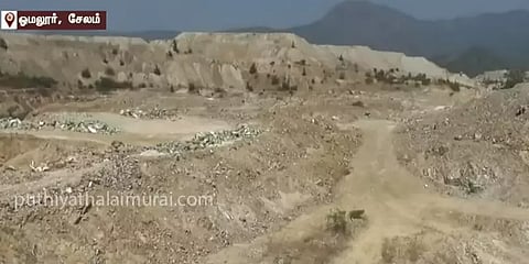 சேலம்: பாறைகளிலிருந்து வெட்டி எடுக்கப்பட்டு வெள்ளைக்கல் கடத்தல்?-வனத்துறையினரே உதவிய அவலம்