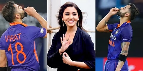 "இந்த இடத்தில் நான் நிற்பதற்கு காரணம் அவள்தான்" - அனுஷ்காவை புகழ்ந்த கோலி!