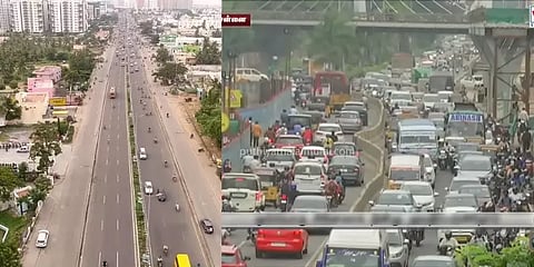 15 கி.மீ சாலையை கடக்க 1 மணி நேரம் - போக்குவரத்து நெரிசலில் சிக்கி தவிக்கும் OMR வாசிகள்!