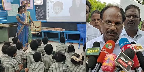 ரூ.13 லட்சம் செலவழித்து அரசுப்பள்ளியை தனியார் பள்ளிக்கு நிகராக மாற்றிய முன்னாள் மாணவர்!