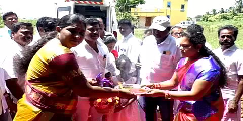 சிகிச்சை முடிந்து வீடு திரும்பிய சிறுமி டான்யாவுக்கு உற்சாக வரவேற்பு