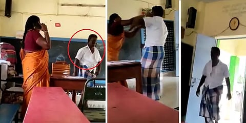 புதுக்கோட்டை: குடிபோதையில் அரசு பள்ளி ஆசிரியையை வகுப்பறைக்குள் நுழைந்து தாக்கிய நபர்!