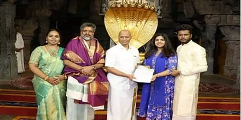 திருப்பதி தேவஸ்தானத்துக்கு ரூ.1.02 கோடி நன்கொடை அளித்து நெகிழ்ந்த முஸ்லிம் தம்பதி!