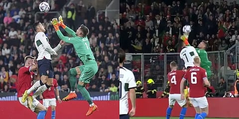 ரொனோல்டோவுக்கு மூக்கில் பலத்த காயம்! ரத்தம் சொட்டிய காட்சிகளால் ரசிகர்கள் கவலை!