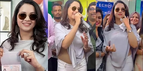 `மீண்டும் இருளுக்குள் இழுக்க முயற்சி’- சர்ச்சைக்குள்ளான உடை குறித்து நடிகை பாவனா விளக்கம்