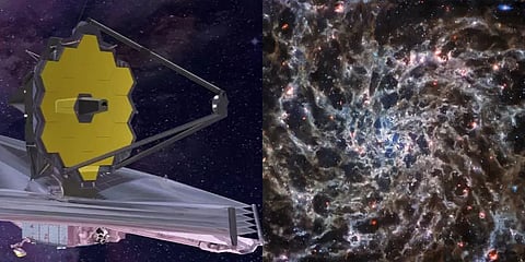 பால்வழி அண்டத்தை விட பெரிய கேலக்ஸியை கச்சிதமாக படம்பிடித்த ஜேம்ஸ் வெப்!