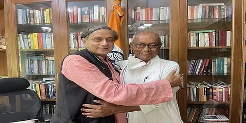 காங். தலைவர் பதவிக்கு மூத்த தலைவர் திக் விஜய் சிங் போட்டி - சசிதரூரின் சர்ப்ரைஸ் பதிவு!