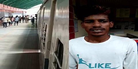 ரயில் படிக்கட்டில் தொங்கி சாகசம் - உறுதிமொழி எடுக்க வைத்து அனுப்பும் ரயில்வே போலீஸ்