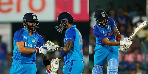 சூர்யா, ராகுல், கோலி அதிரடி சரவெடி - இமாலய இலக்கை நிர்ணயித்த இந்தியா!