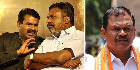 ``திருமாவையும் சீமானையும் கைது செய்து, அவர்கள் கட்சிகளை தடை செய்ய வேண்டும்”-அர்ஜூன் சம்பத்