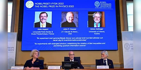 இயற்பியலுக்கான நோபல் பரிசு 3 பேருக்கு அறிவிப்பு! முழு விபரம்!