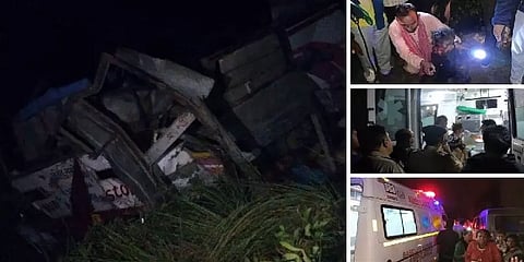 திருமணத்துக்கு சென்ற பஸ் பள்ளத்தாக்கில் கவிழ்ந்ததில் 25 பேர் பலி.. உத்தரகாண்டில் துயரம்!