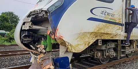 வந்தே பாரத் ரயில் விபத்து: தண்டவாளத்திலிருந்த மாடுகளின் உரிமையாளர்கள் மீது வழக்குப்பதிவு!