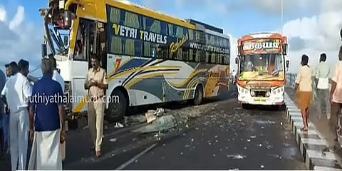 பாம்பன் பாலத்தில் அதிவேகத்தில் வரும் வாகனங்கள்-சிசிடிவி பொருத்தி நடவடிக்கை எடுக்க கோரிக்கை