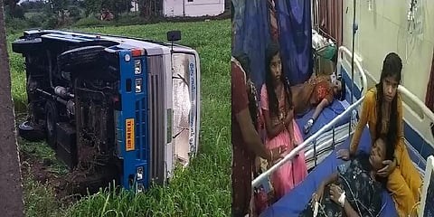 எடப்பாடி: ஆதரவற்ற குழந்தைகளை ஏற்றி சென்ற வேன் கவிழ்ந்து விபத்து.!