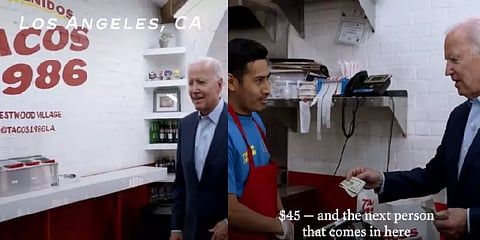 அமெரிக்க அதிருபருக்கு ஆஃபர் கொடுத்த மெக்சிகன் உணவகம்.. ஊழியரை வியக்கச் செய்த பைடன்!