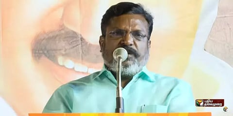 2016 ஆம் ஆண்டு விசிக தனித்து போட்டியிட திமுக தலைவர் ஸ்டாலின் தான் காரணம் - திருமாவளவன்