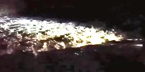 சதுரகிரி மலையில் பெய்த கனமழை: கல்லணை ஆற்றில் வெள்ளப் பெருக்கு