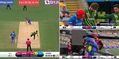 மின்னல் வேக யார்க்கர் வீசி ஆப்கான் வீரரை ஹாஸ்பிடலுக்கு அனுப்பிய ”ஷாஹின் அப்ரிடி”