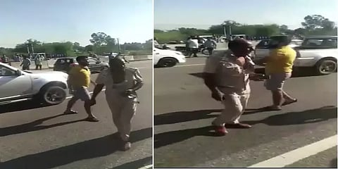 பணியில் இருந்த காவலரை கடுமையாக தாக்கி சீருடையையும் கிழித்த இளைஞர் - காரணம் இதுதான்!