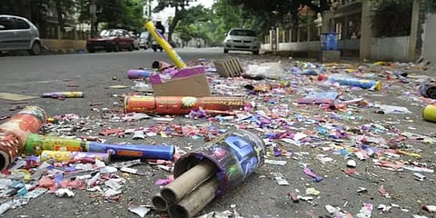 தீபாவளி பண்டிகை: சென்னையில் 150 டன் பட்டாசு குப்பைகள் சேகரிப்பு