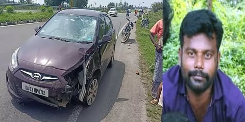 சாலையை கடக்க முயன்றபோது நடந்த சோகம் - கார் மோதி ஒருவர் உயிரிழப்பு