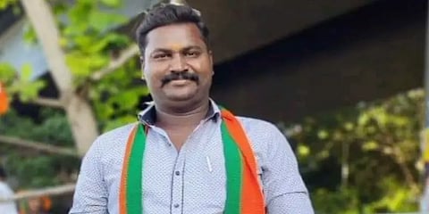 பெண் காவலரிடம் பணம் கேட்டு கொலை மிரட்டல் - பாஜக இளைஞரணி தலைவர் கைது