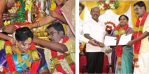 காதலும் காதல் நிமித்தமுமாய்... காதல் தொடங்கிய மனநல காப்பகத்திலேயே திருமணமும் செய்த ஜோடி!