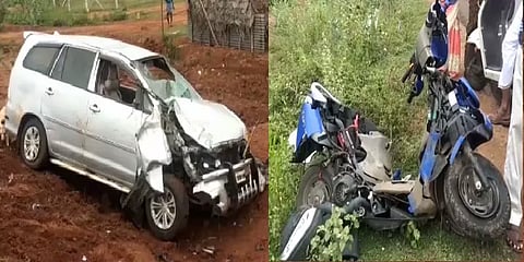 காரைக்குடி: திருமணமான 4 நாட்களில் பைக் விபத்தில் கணவன் பலி: மனைவிக்கு தீவிர சிகிச்சை