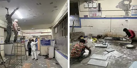 'வெட்கக்கேடு': பிரதமர் வருகைக்காக அவசர அவசரமாக தயாரான மருத்துவமனை -எதிர்கட்சிகள் கண்டனம்