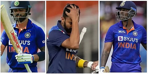 மோசமான ஃபார்மால் சோதிக்கும் கே.எல்.ராகுல்.. இருவரை தவிர மற்றவர்கள் நிலையும் சோகம்தான்!