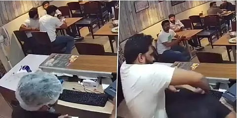 அதிர்ச்சி வீடியோ: ஆர்டர் செய்த பிரியாணி வர தாமதம் - ஹோட்டல் ஊழியரை சரமாரியாக தாக்கிய நபர்