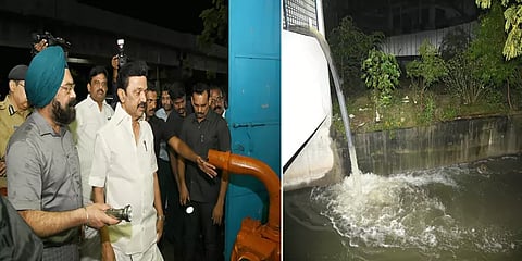 சென்னையில் மழைநீர் வடிகால் பணிகளை இரவில் திடீர் ஆய்வு செய்த முதல்வர் மு.க.ஸ்டாலின்