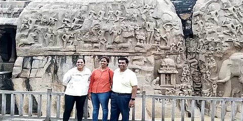 மாமல்லபுரம் புராதன சின்னங்களைக் கண்டு ரசித்த மொரிஷியஸ் அதிபர்