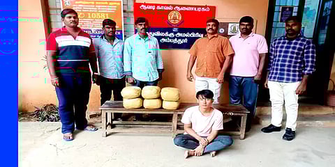 பள்ளி கல்லூரி மாணவர்களை குறிவைத்து கஞ்சா விற்பனை – வடமாநில இளைஞர் கைது!