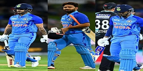 4 விக்கெட்டுகளை இழந்து தடுமாறும் இந்தியா! அணியை மீட்க போராடும் ஹர்திக் பாண்டியா!