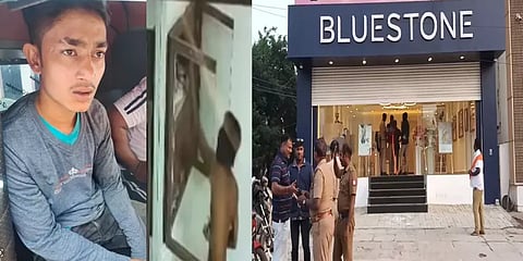 பிரபல நகைக் கடையில் கொள்ளை - சில மணி நேரங்களில் ஒருவர் கைது: சிசிடிவி காட்சிகள் வெளியீடு